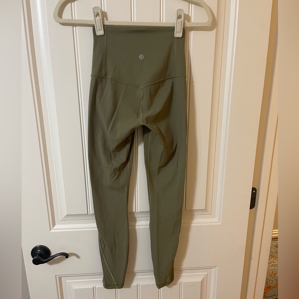 Lululemon Full Length Olive Green Leggings
